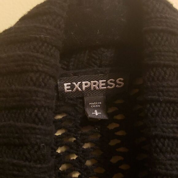 EXPRESS cardigan. Small. Black knit - Picture 2 of 5
